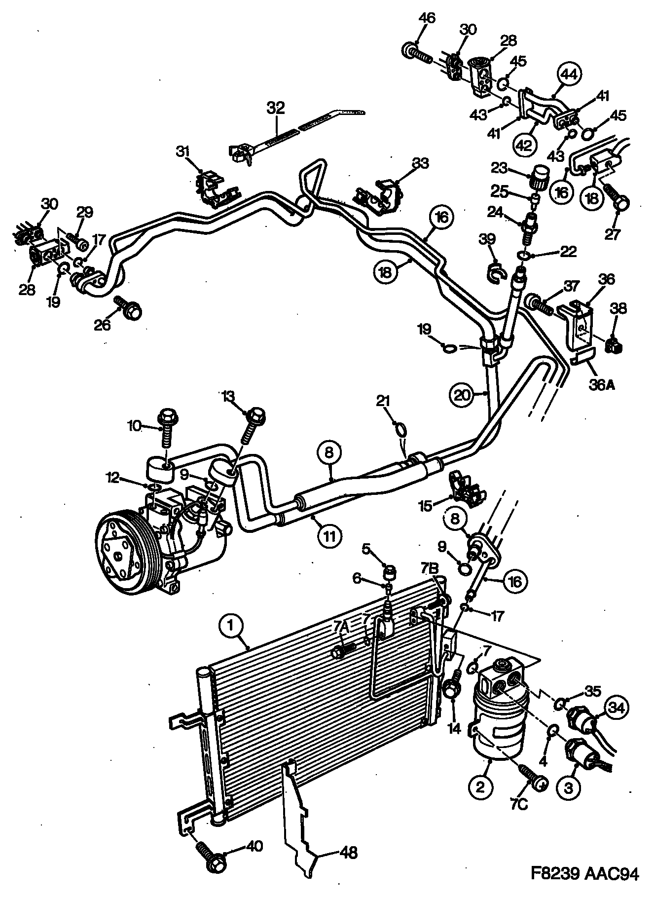 SAAB 50 45 166 - Détendeur, climatisation parts5.com