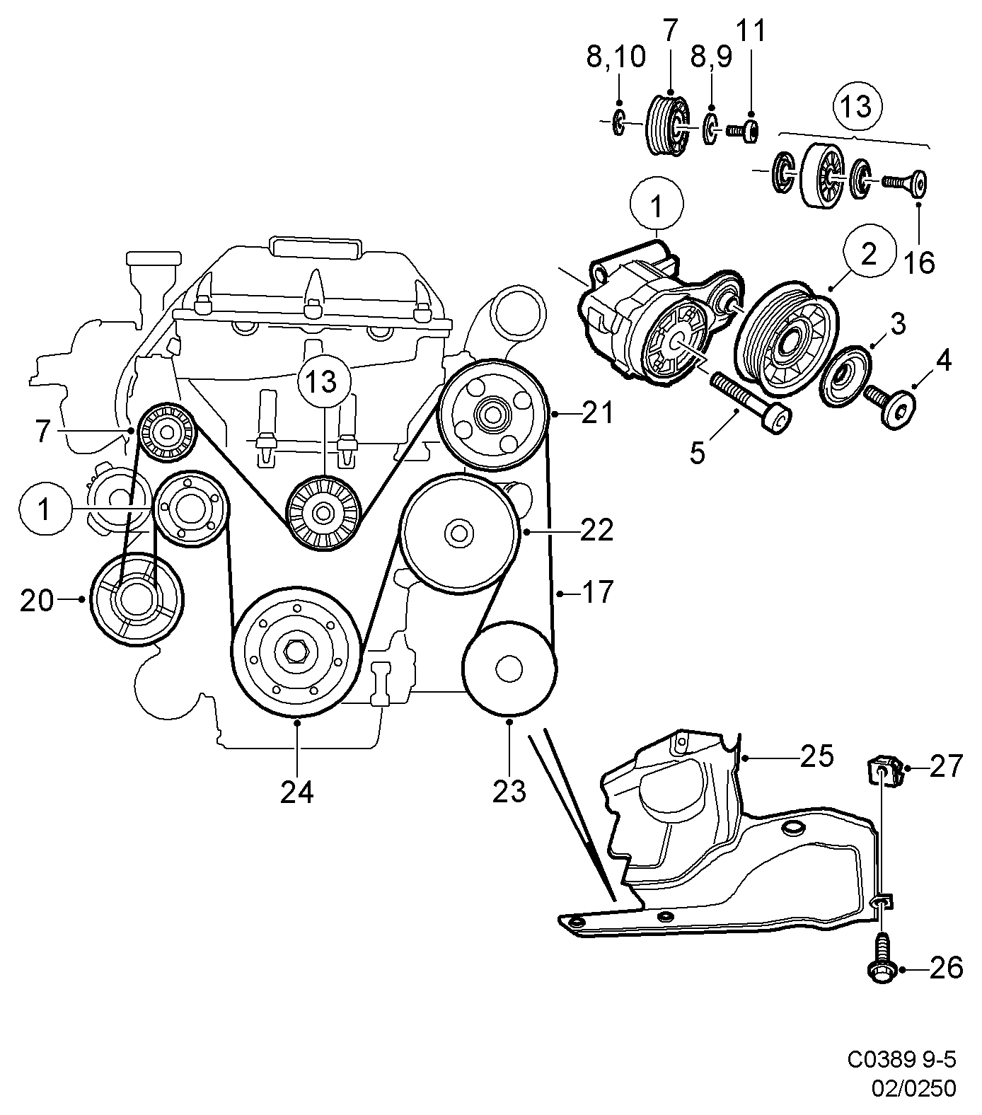 Volvo 4965687 - Ozubený klínový řemen parts5.com