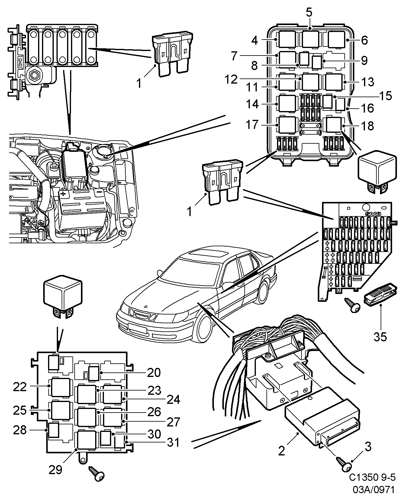 Scania 8533176 - Rele, delovni tok parts5.com