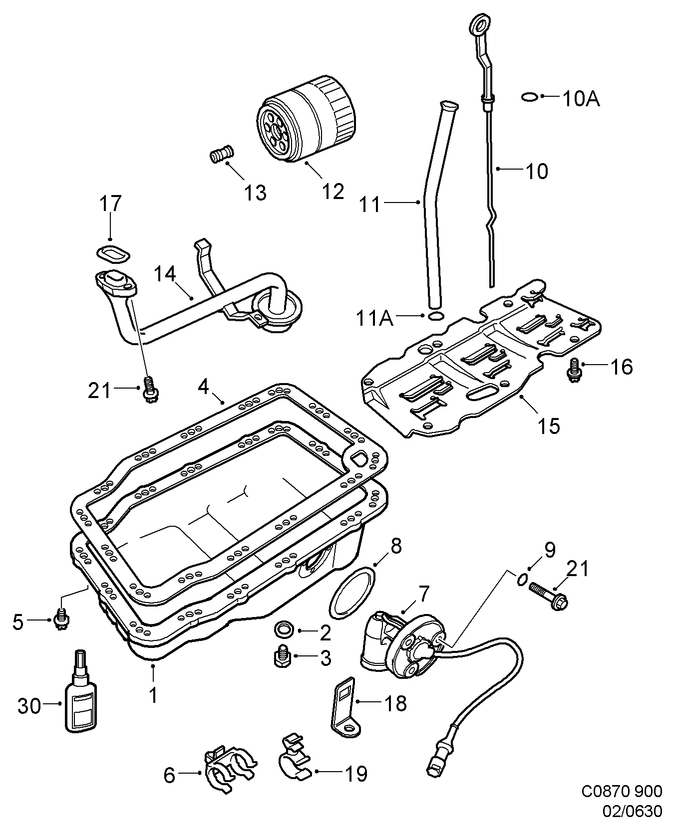 SAAB 4502696 - Olejový filtr parts5.com