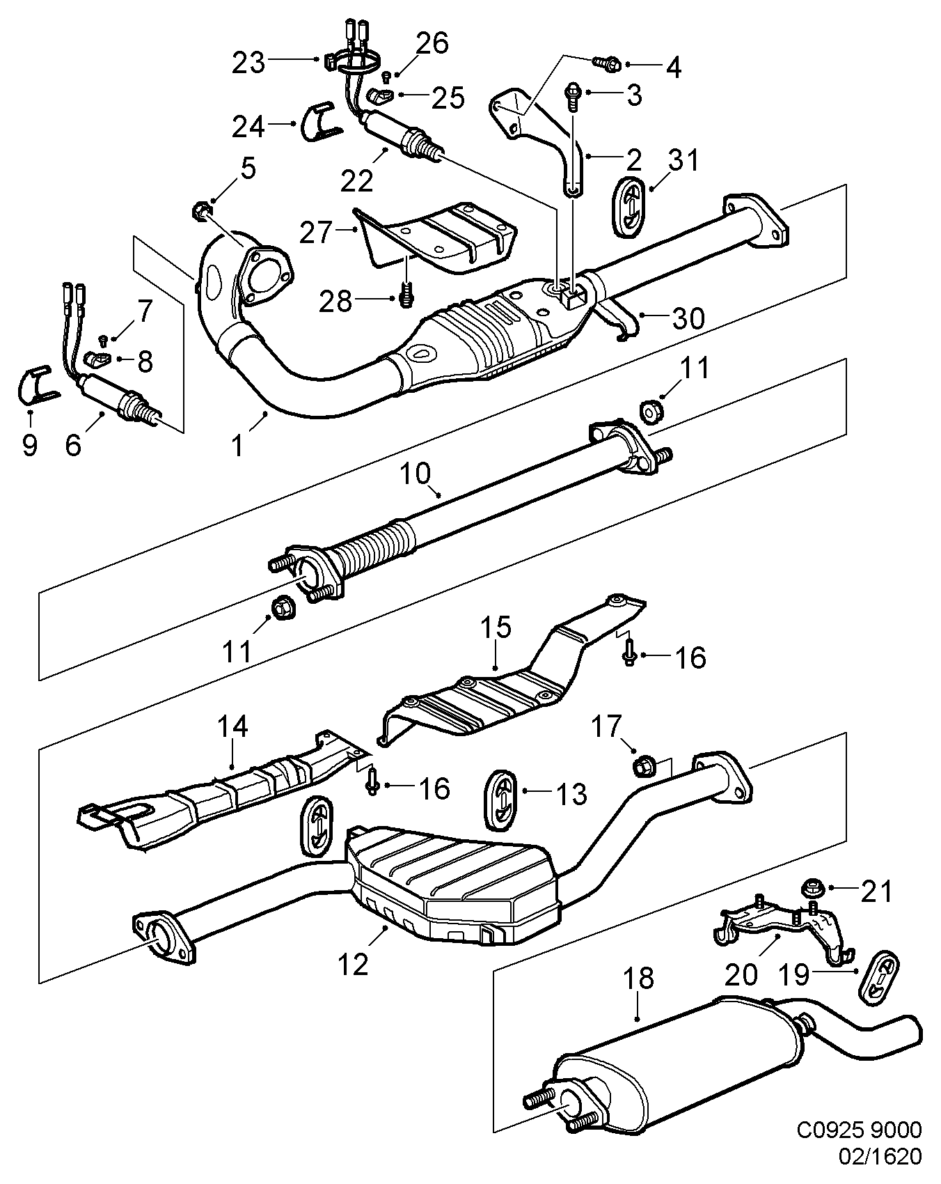 SAAB 4660 494 - Sonda Lambda parts5.com