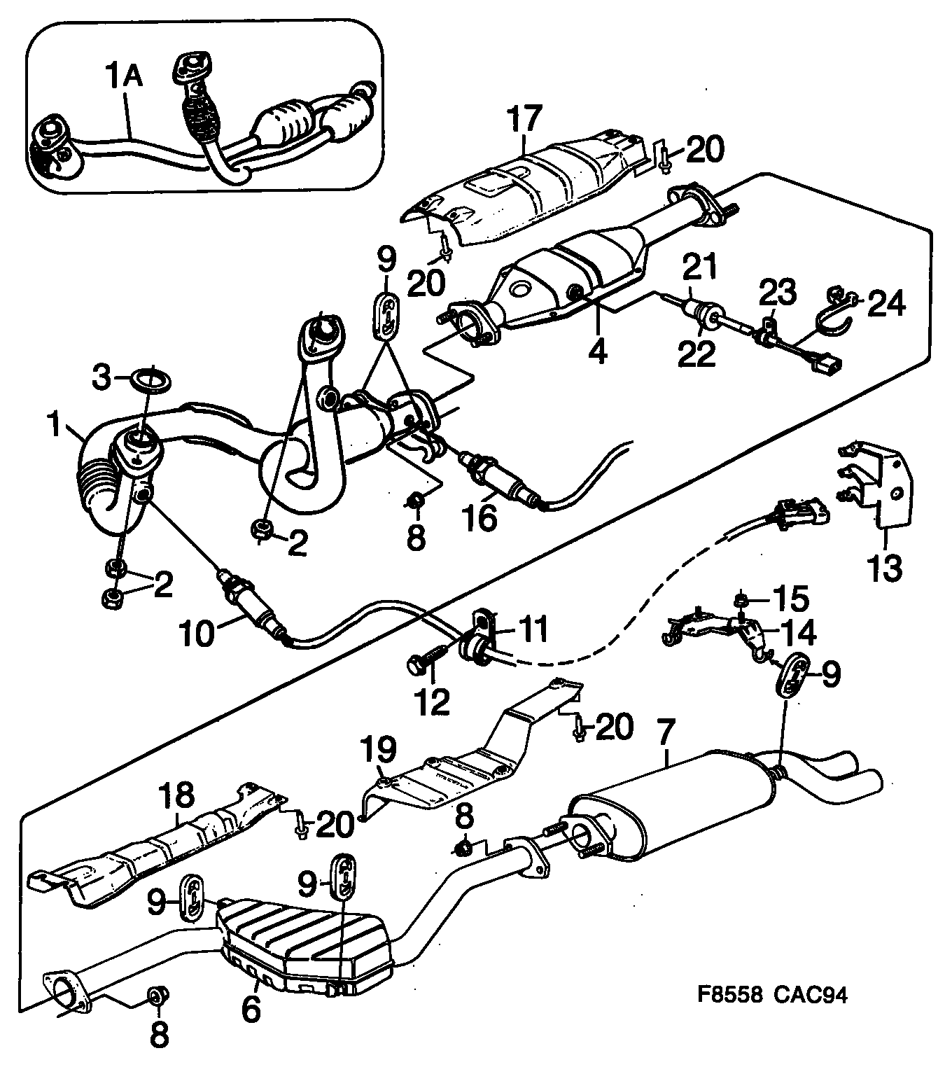 SAAB 4 239 042 - Ламбда-сонда parts5.com