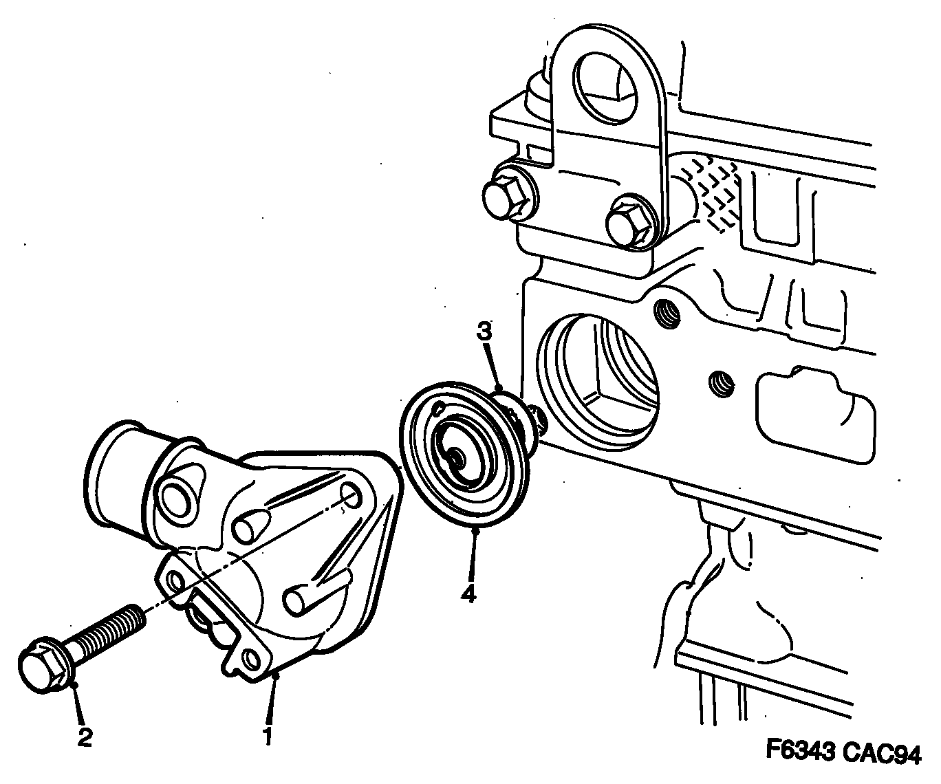 Chevrolet 8352692 - Gasket, thermostat parts5.com