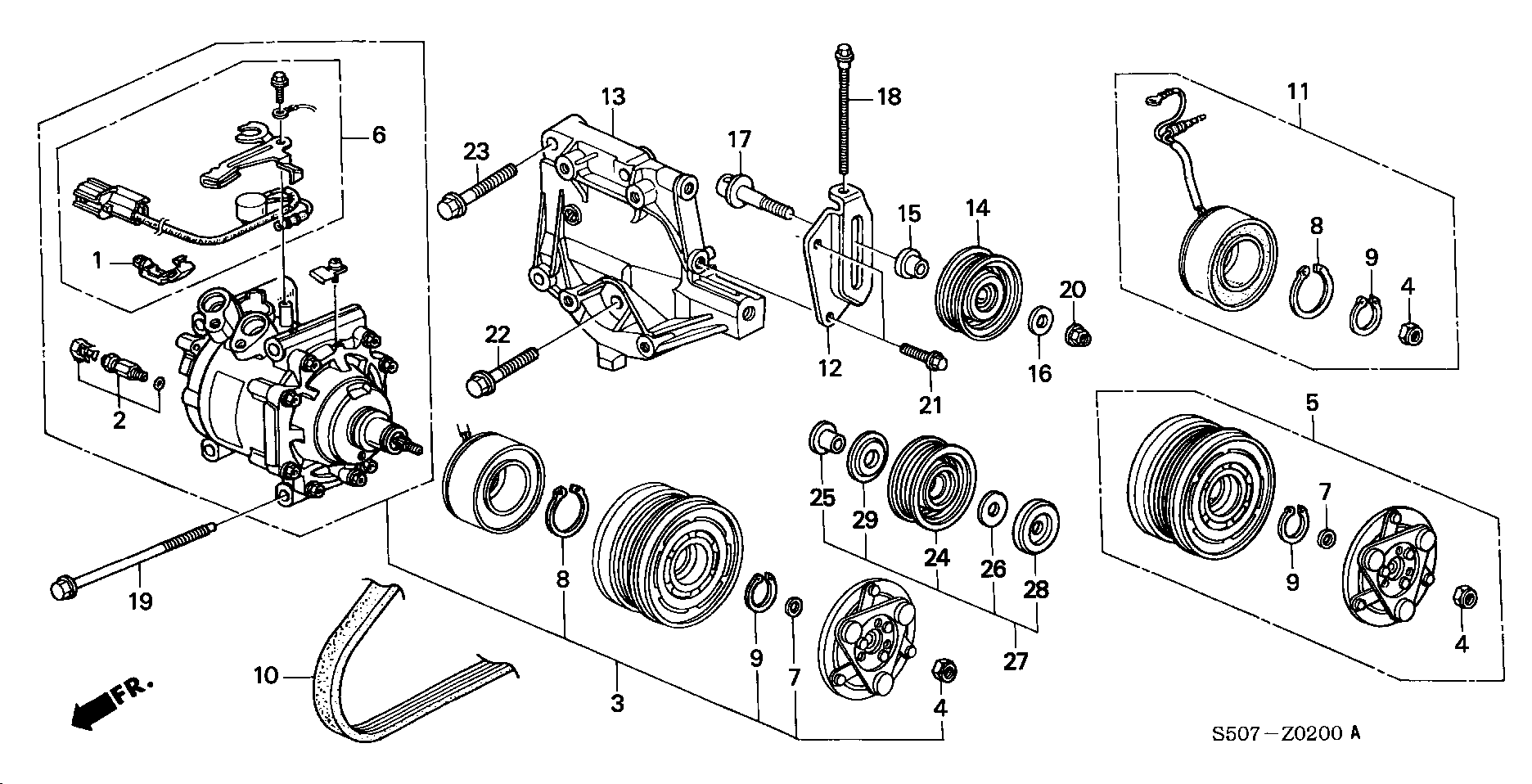 Honda 38920-PEC-003 - V-Ribbed Belt parts5.com