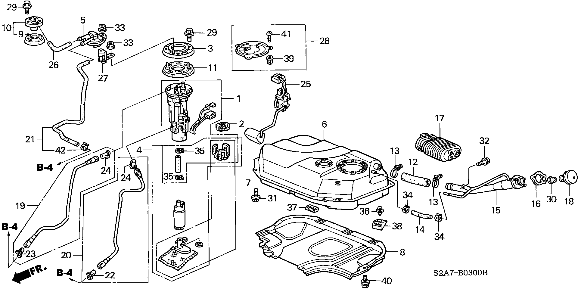 Honda 17040-S2A-930 - Pompa combustibil parts5.com