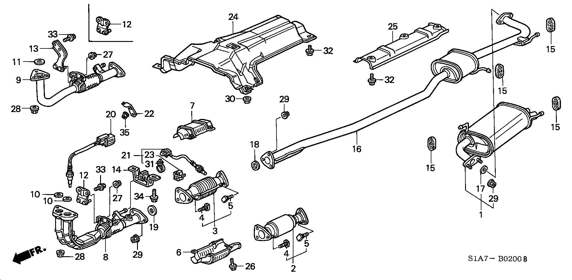 Honda 36531PDAE02 - Αισθητήρας λάμδα parts5.com