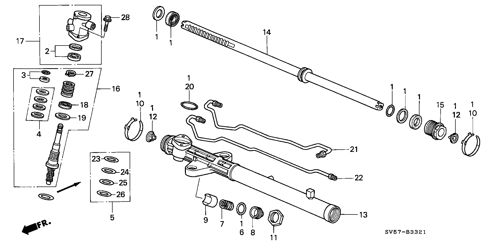 Honda 06531-SV4-000 - Kit de réparation, rotule de direction, barre de connexion parts5.com