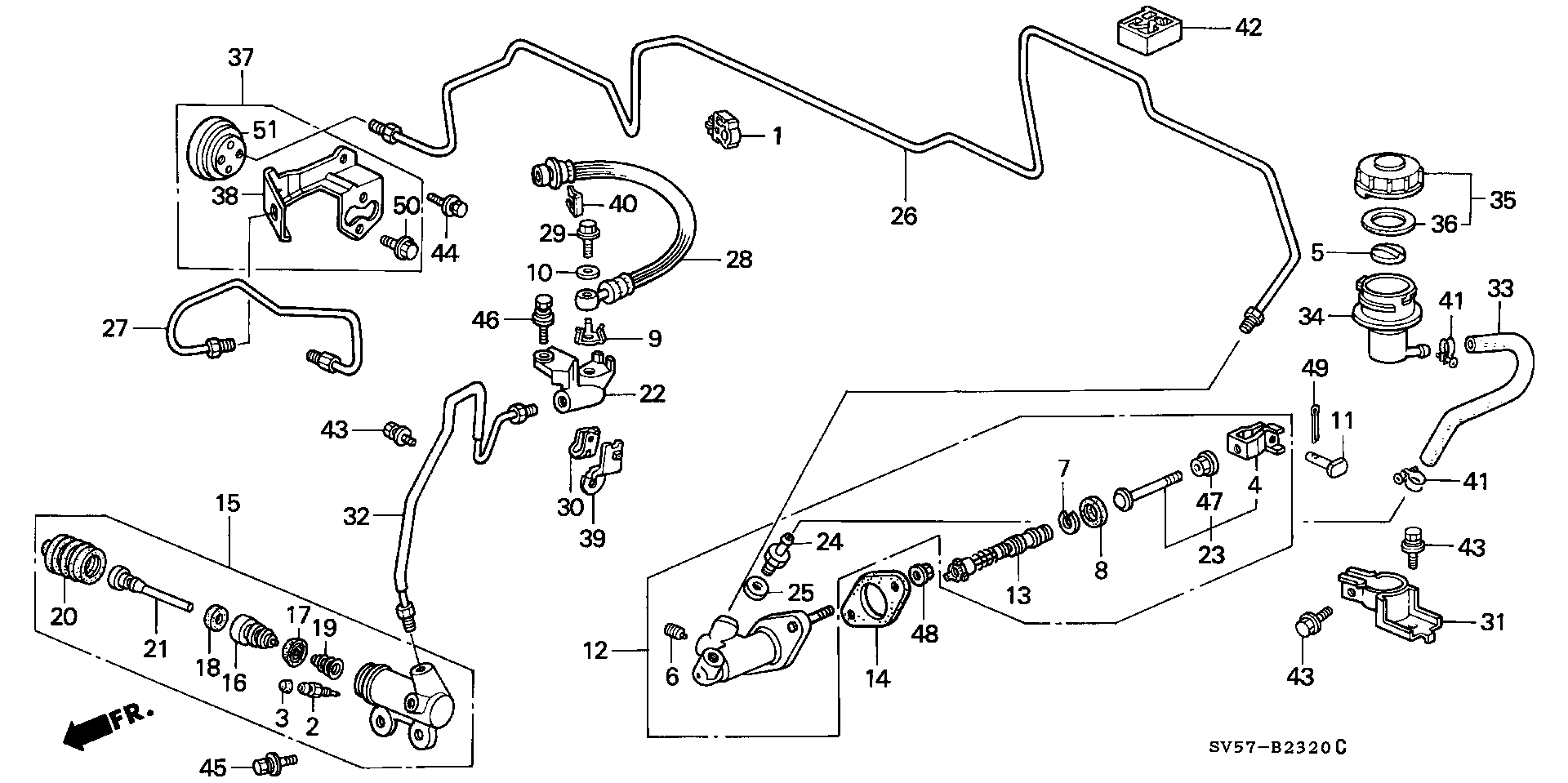 Honda 46930-SM4-003 - Pomocný válec, spojka parts5.com