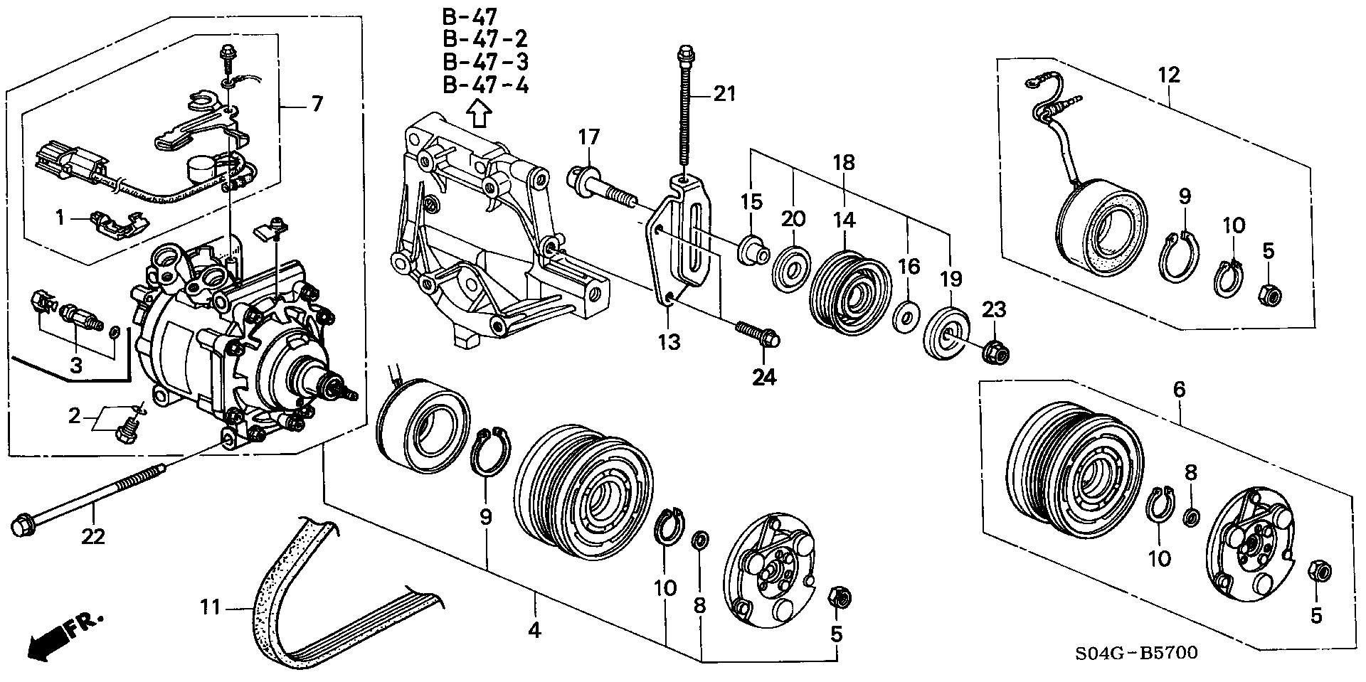 Honda 38920-P2A-003 - Correa trapecial poli V parts5.com