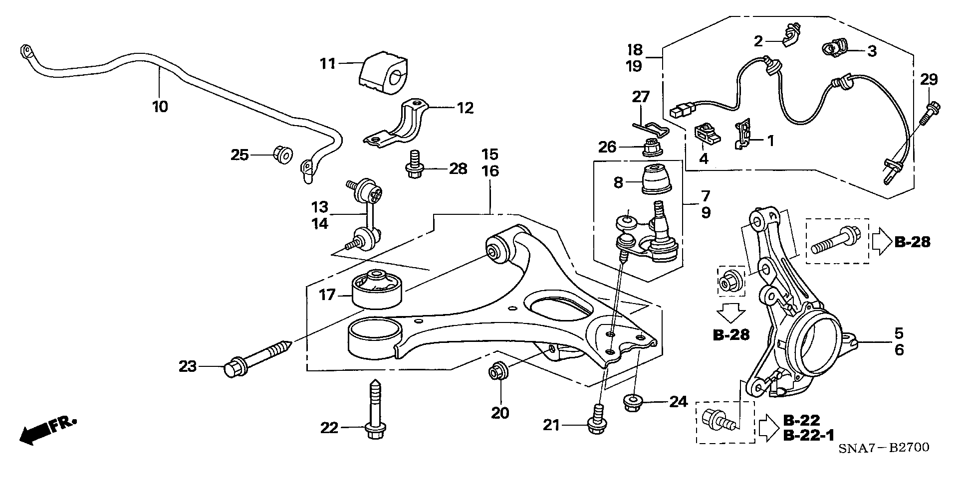 CITROËN 51220 SNA A02 - Taşıyıcı / kılavuz mafsalı parts5.com