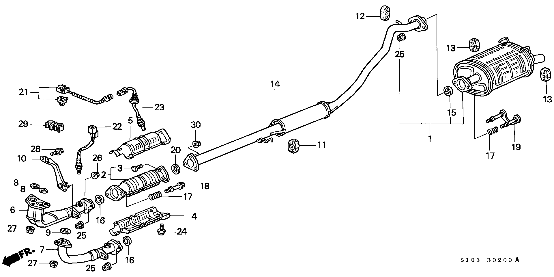 Honda 36531-P3FA01 - Sonda Lambda parts5.com