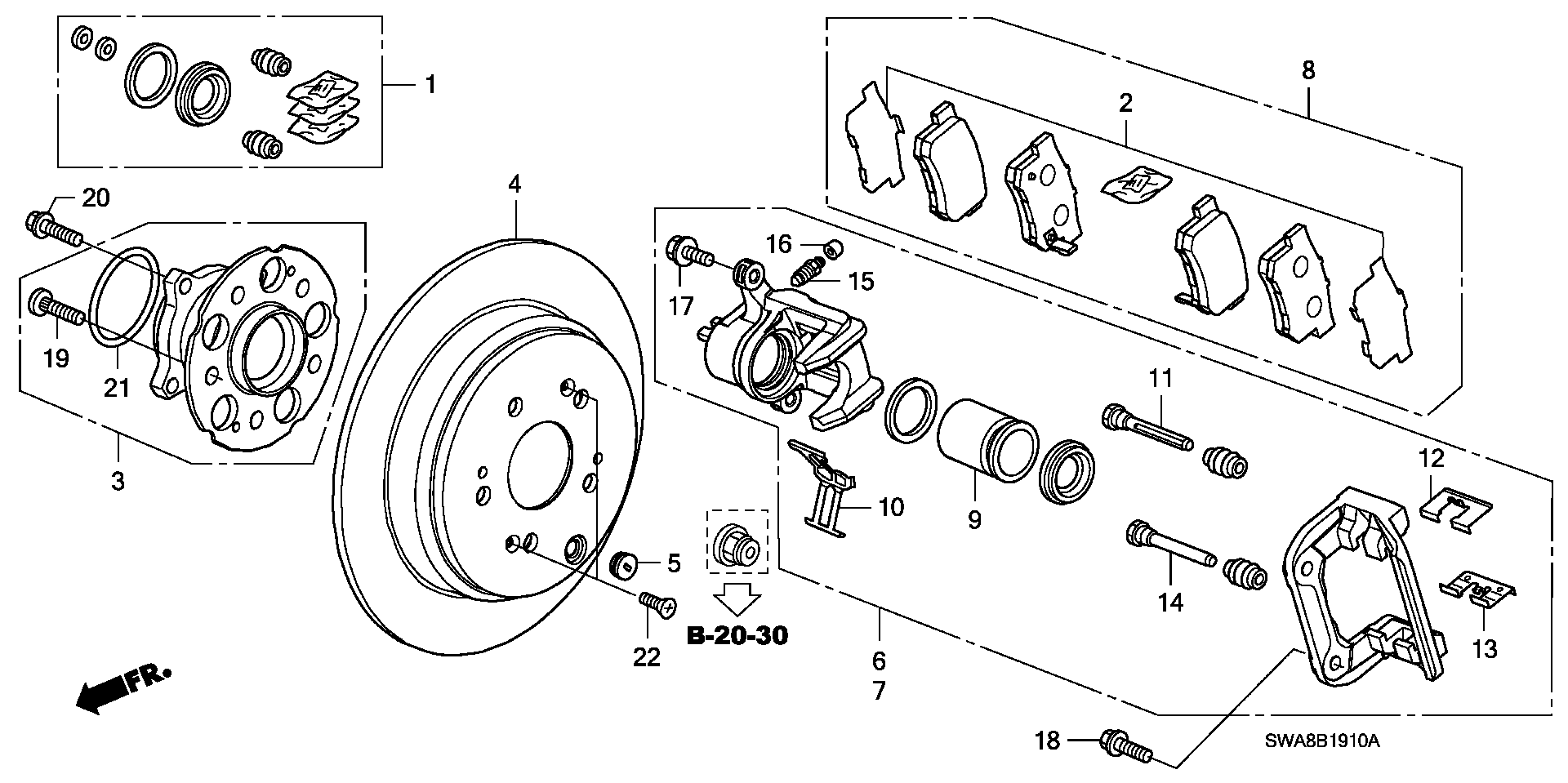 Honda 43022-S9A-010 - Jarrupala, levyjarru parts5.com