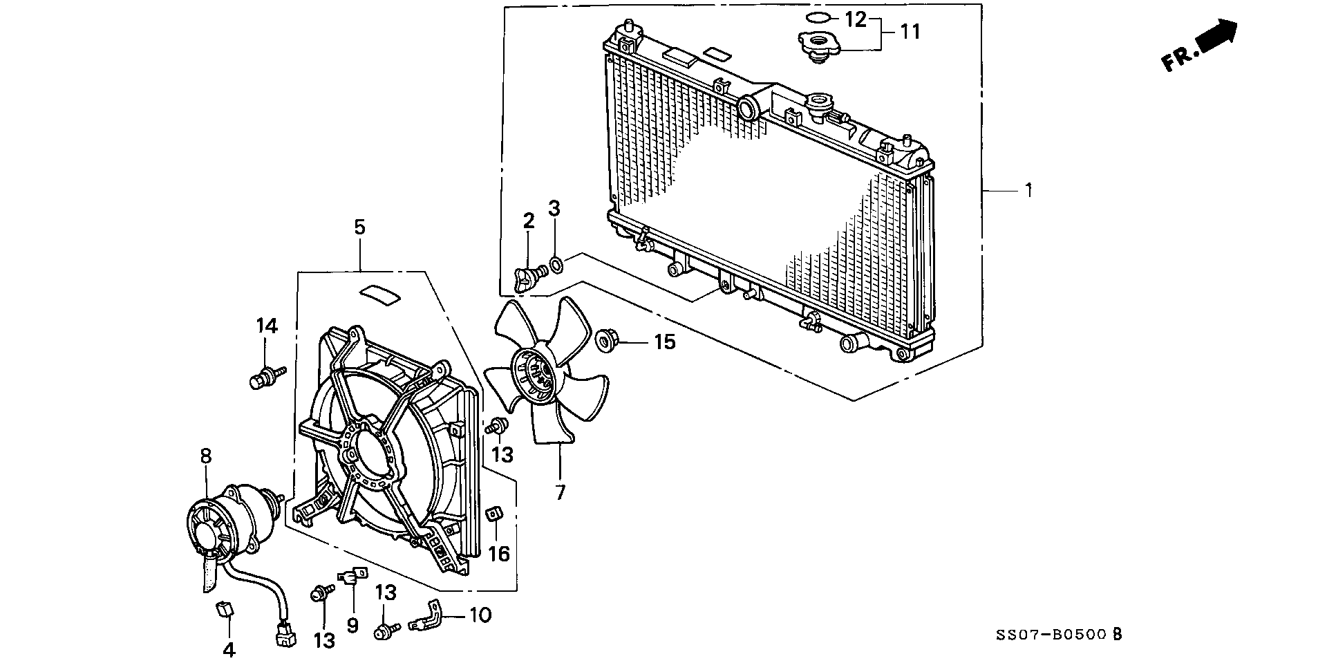 TOYOTA 19045PT0003 - Zaporni pokrov,hladilnik parts5.com