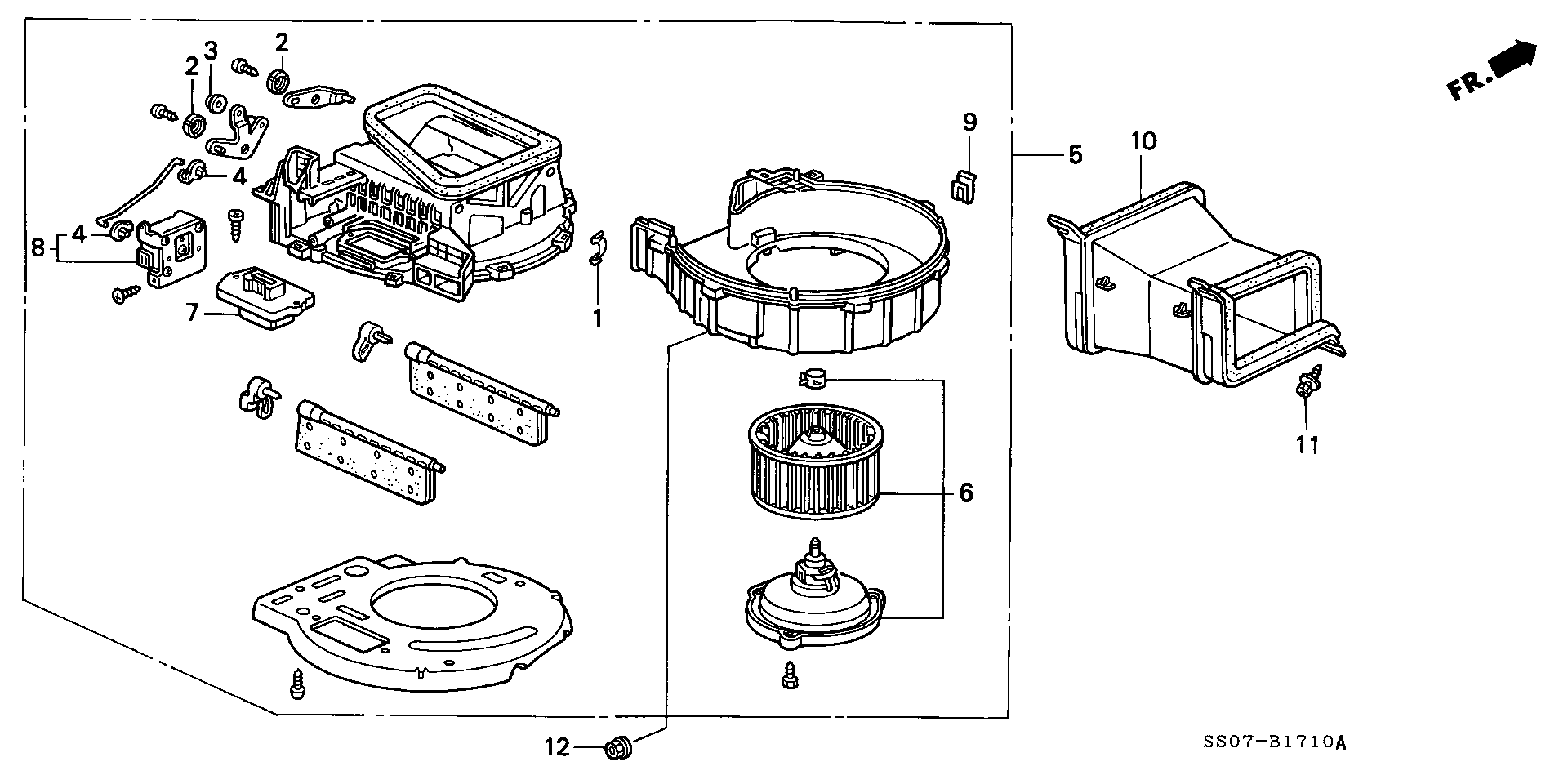 Honda 79 310 SR3 A01 - Moteur électrique, pulseur d'air habitacle parts5.com