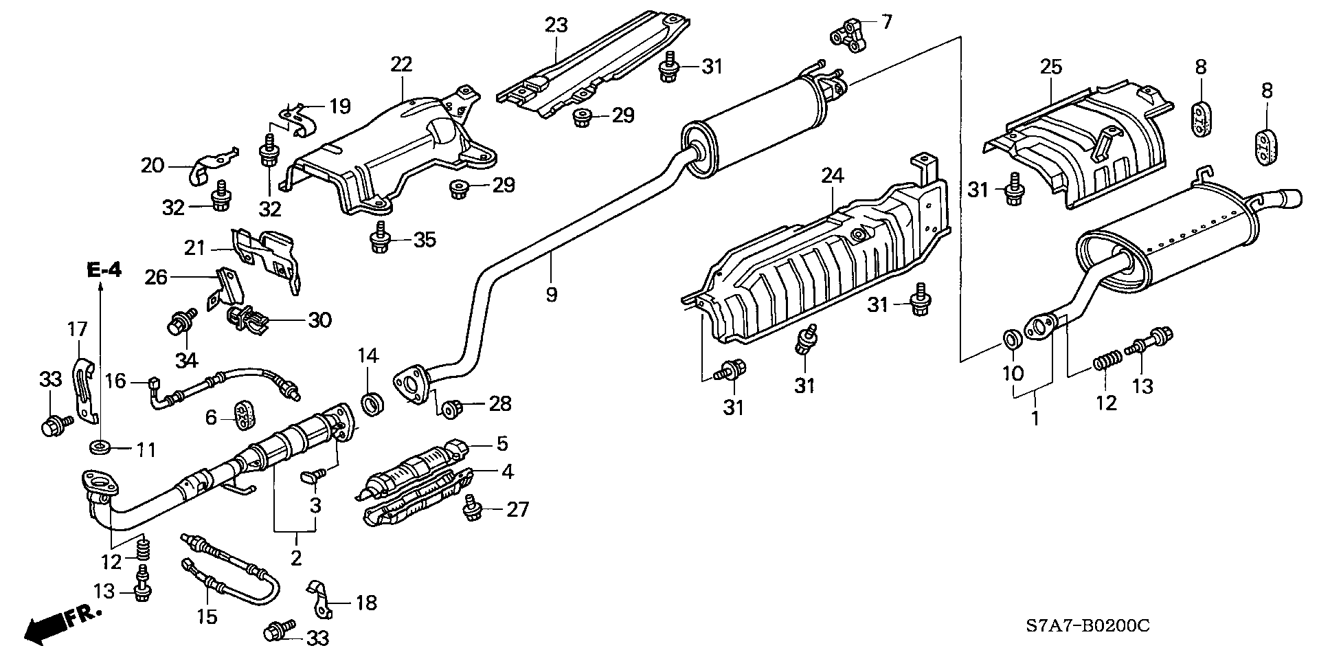 Honda 36532PSA004 - Lambda sensörü parts5.com