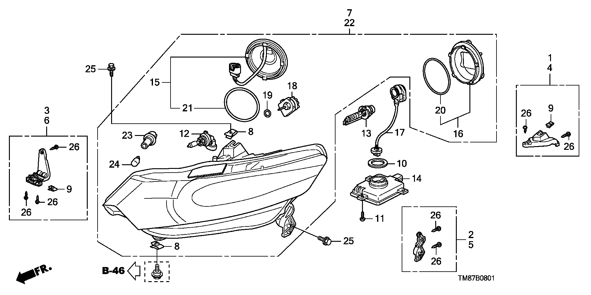 Honda 33119TA0003 - Krmilna naprava, osvetlitev parts5.com