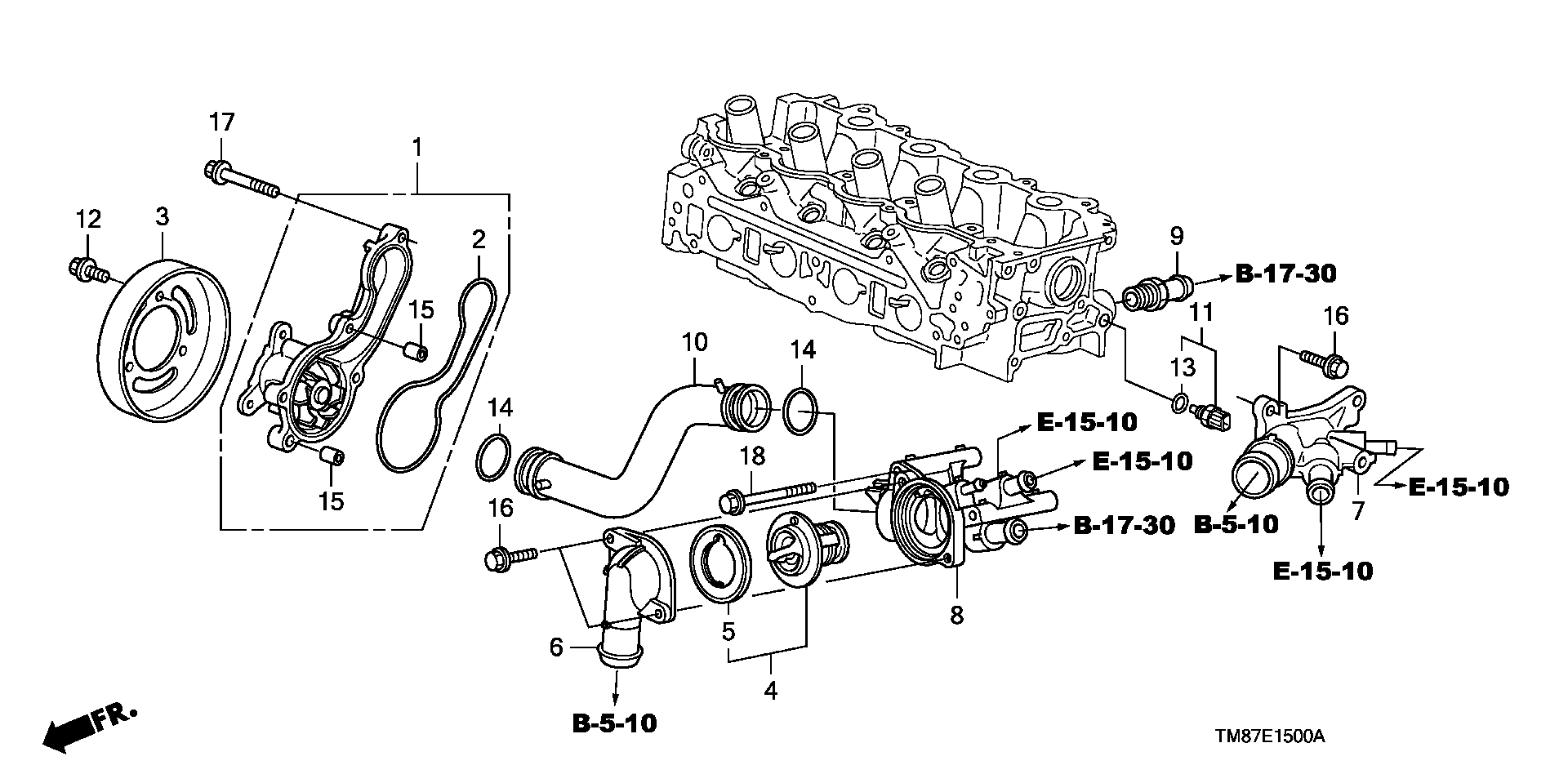 Honda 19301-RP3-305 - Termostat,lichid racire parts5.com