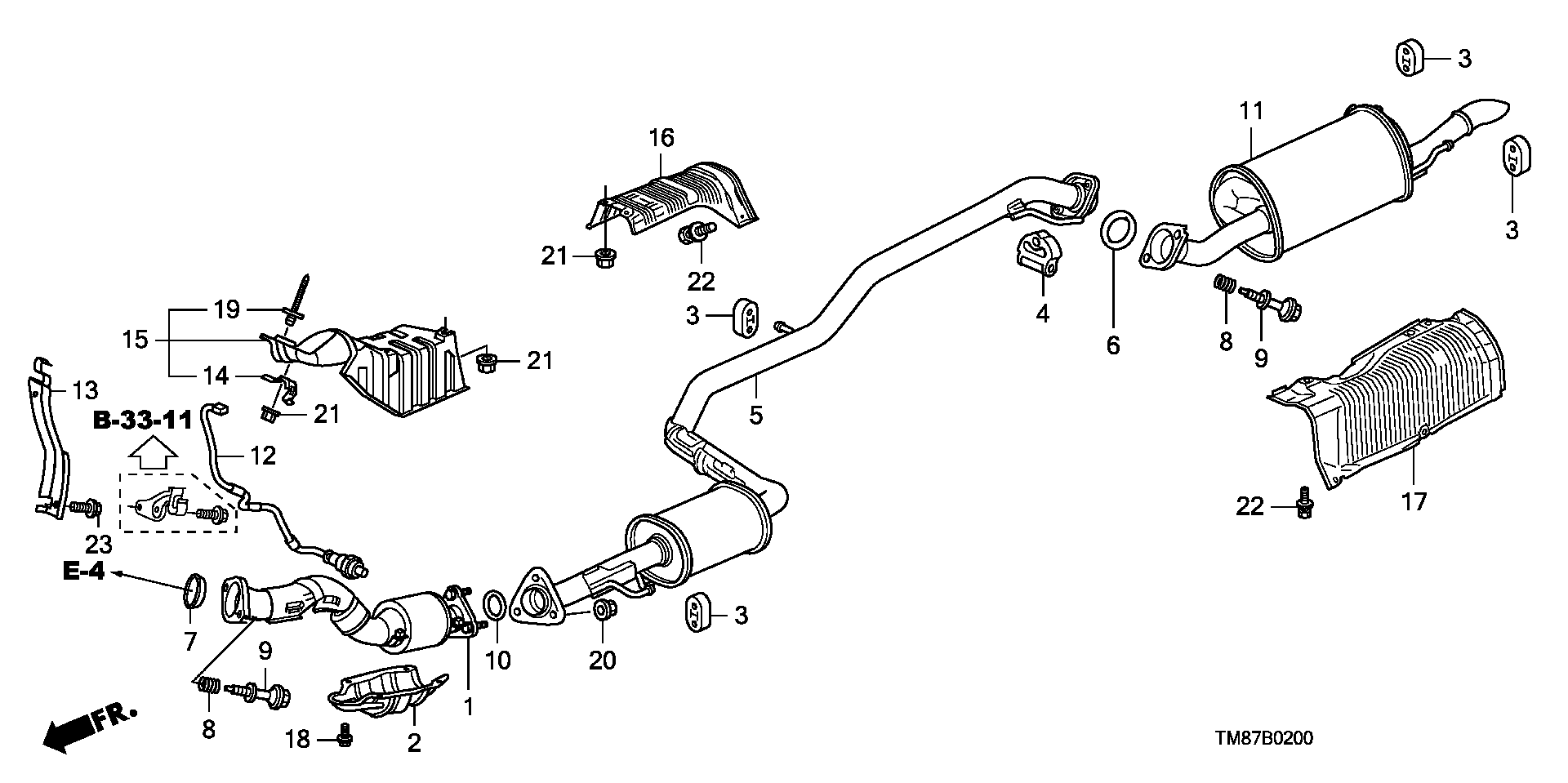 Honda 36532-RB0-004 - Sonda Lambda parts5.com