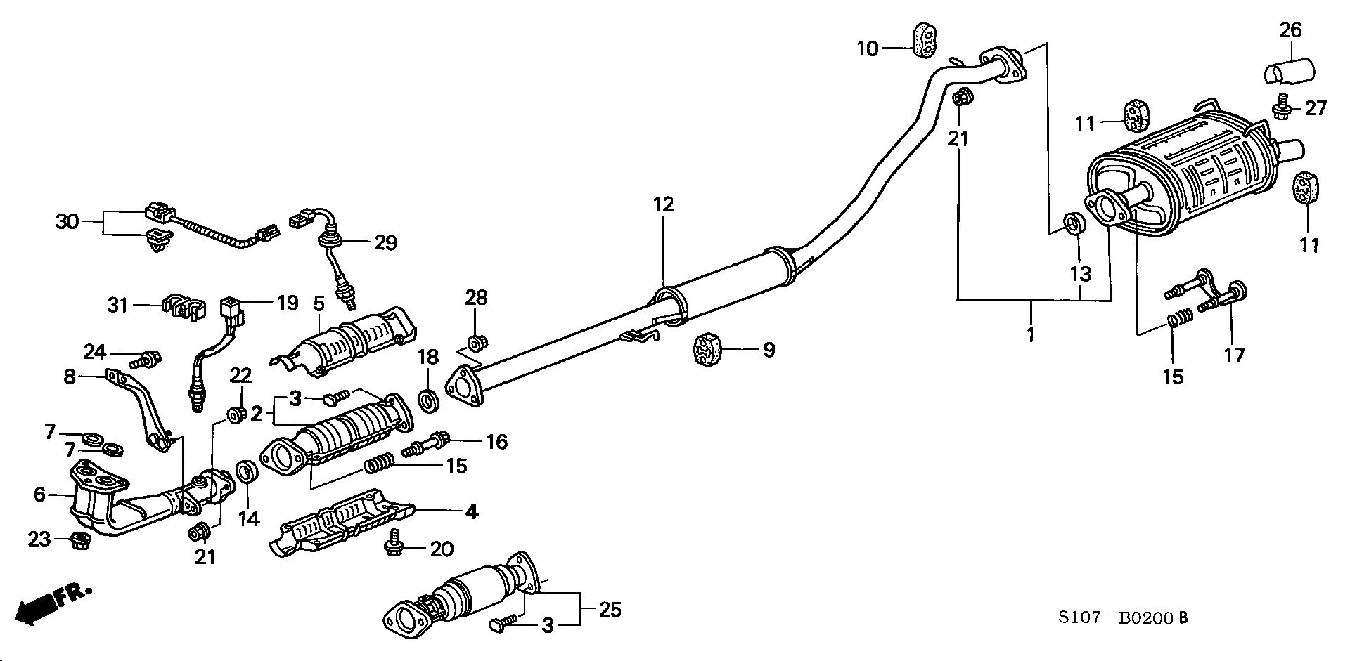 Honda 90212-SA5-003 - Piulita,galeria de evacuare parts5.com