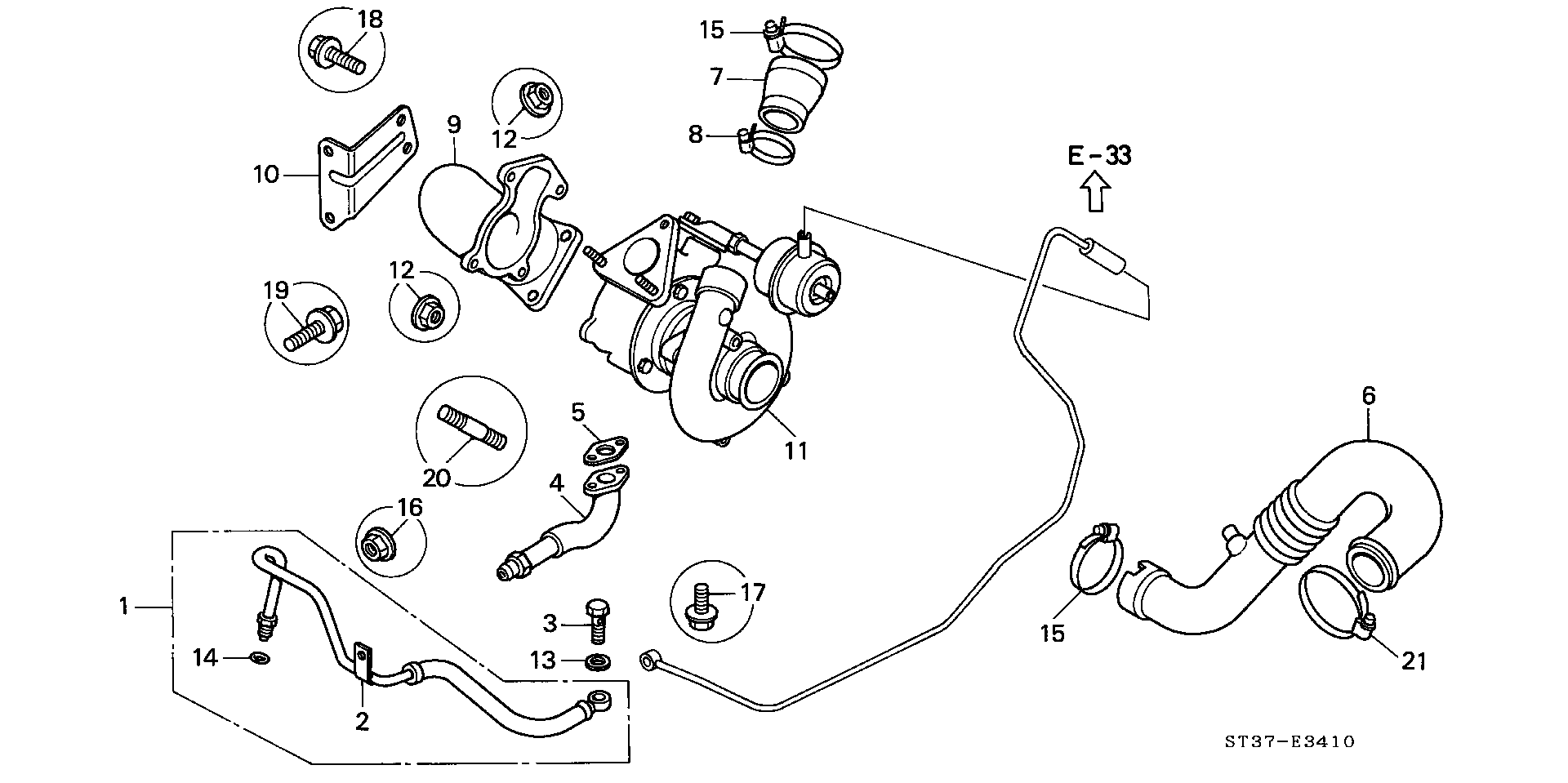 FIAT 90204P5TG00 - NUT, TURBOCHARGER parts5.com