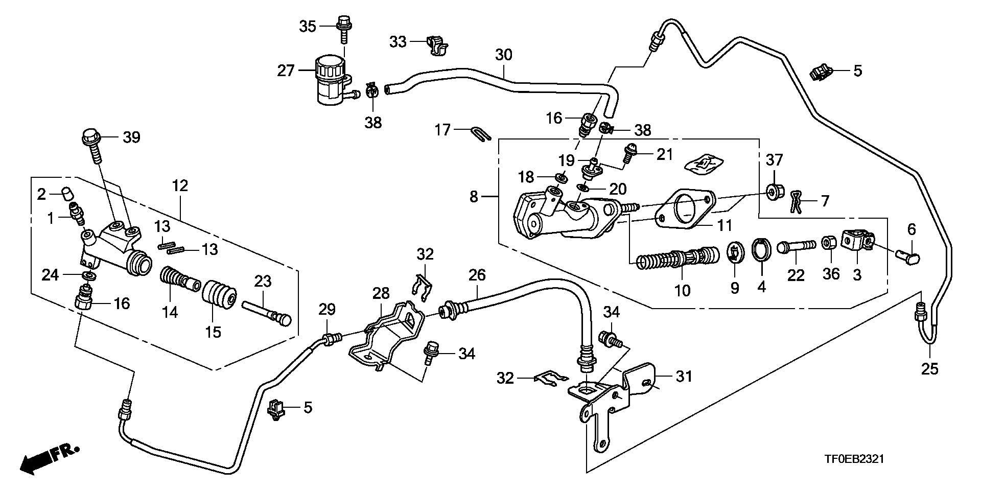 Honda 46930-SNA-A41 - Cilindru receptor ambreiaj parts5.com