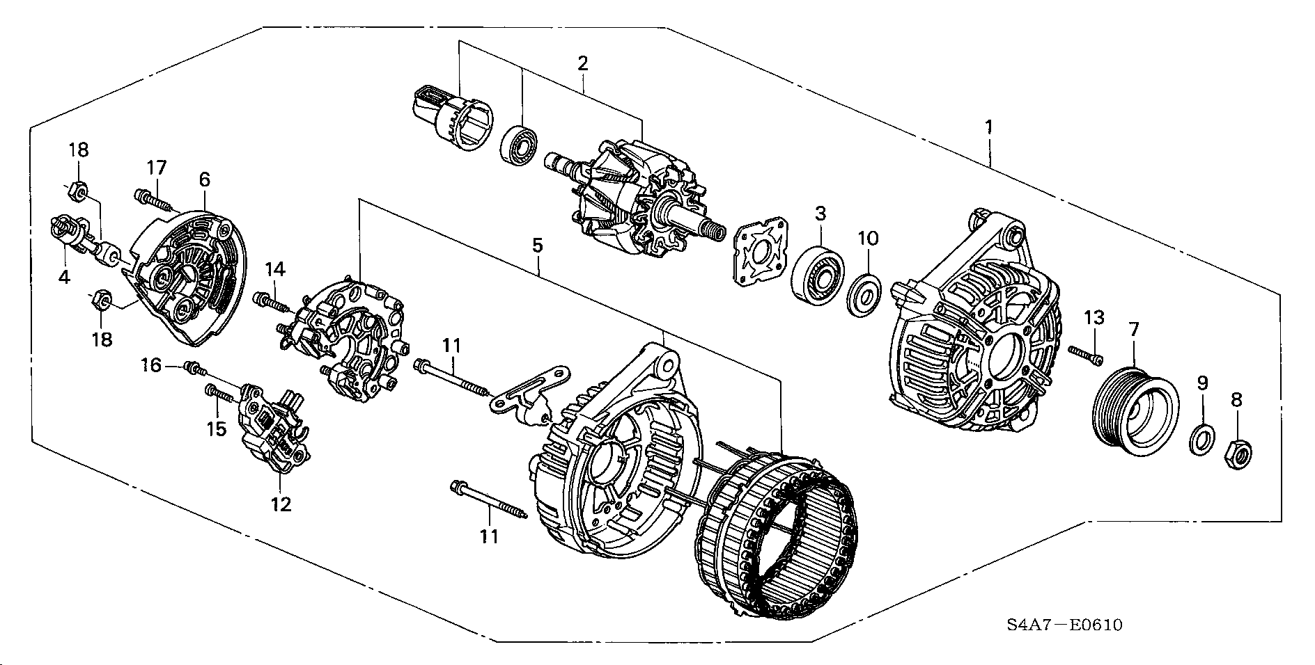 Honda 31100PDFE01 - Alternador parts5.com