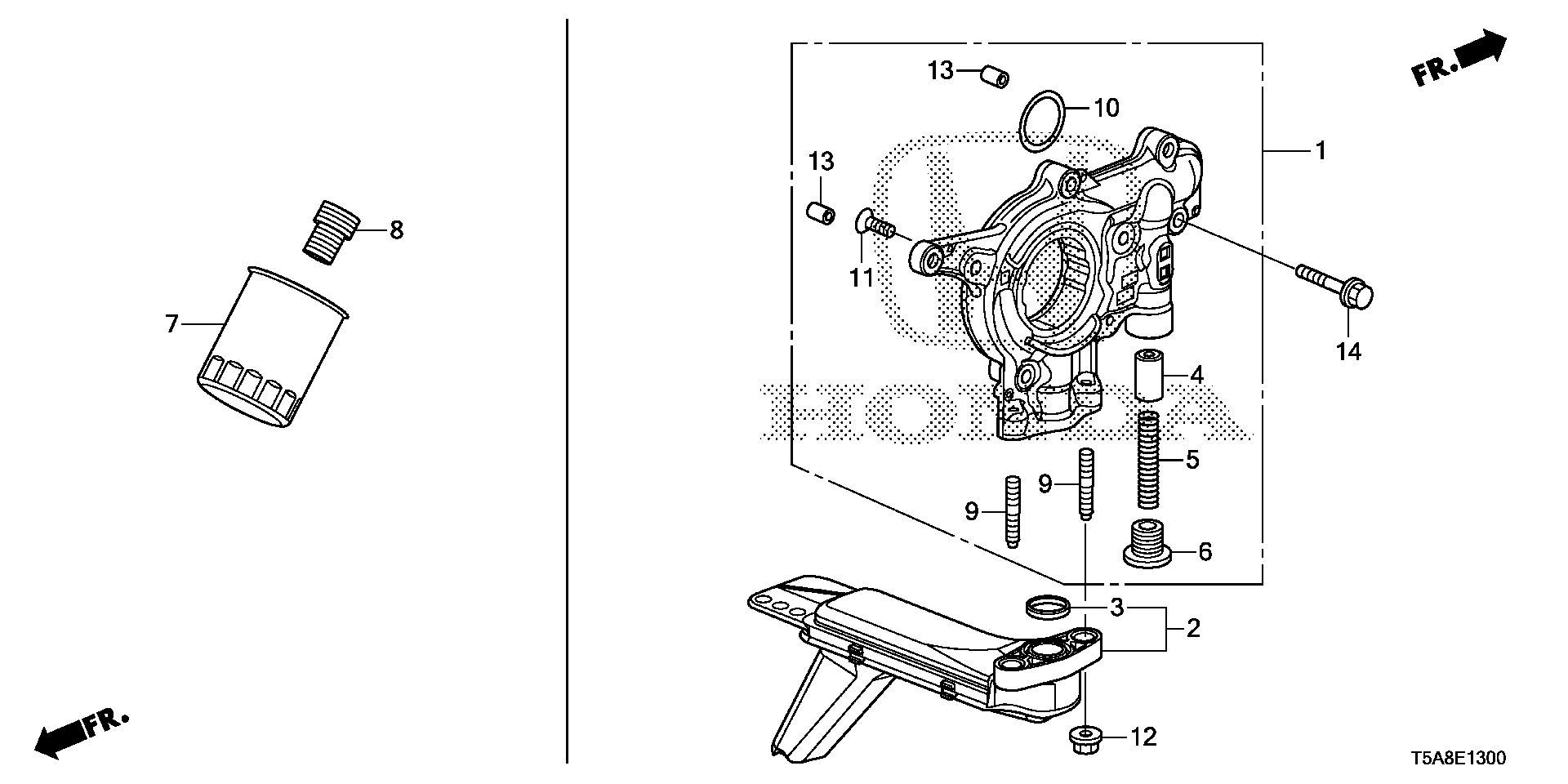 ACURA 15400-RTA-003 - Olajszűrő parts5.com