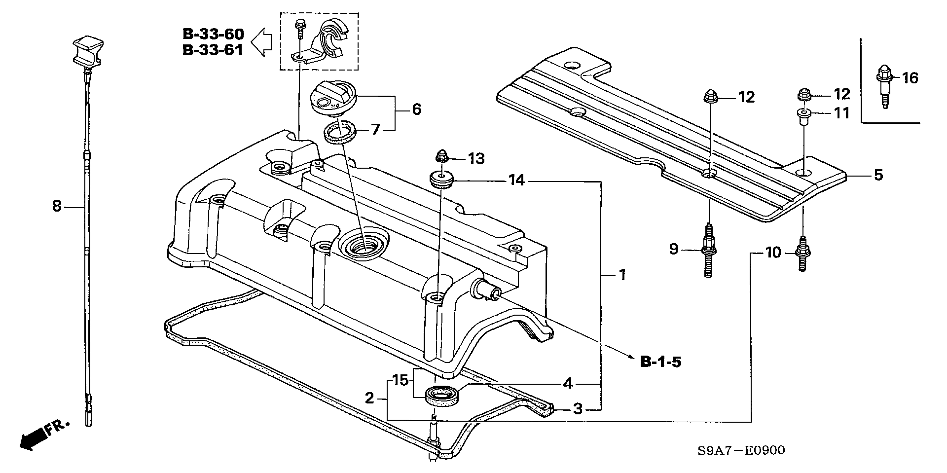 Honda 12341-PNA-000 - Uszczelka, pokrywa głowicy cylindrów parts5.com