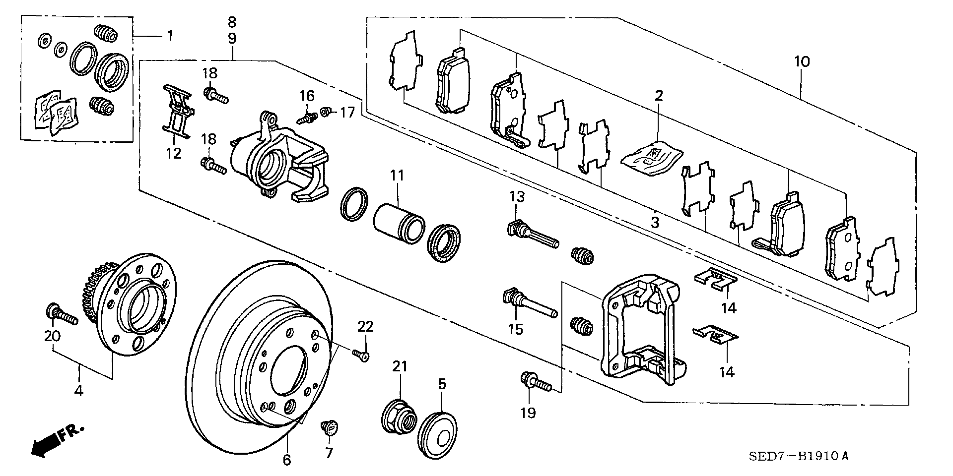 Honda 90113-SA0-006 - Μπουλόνι τροχού parts5.com