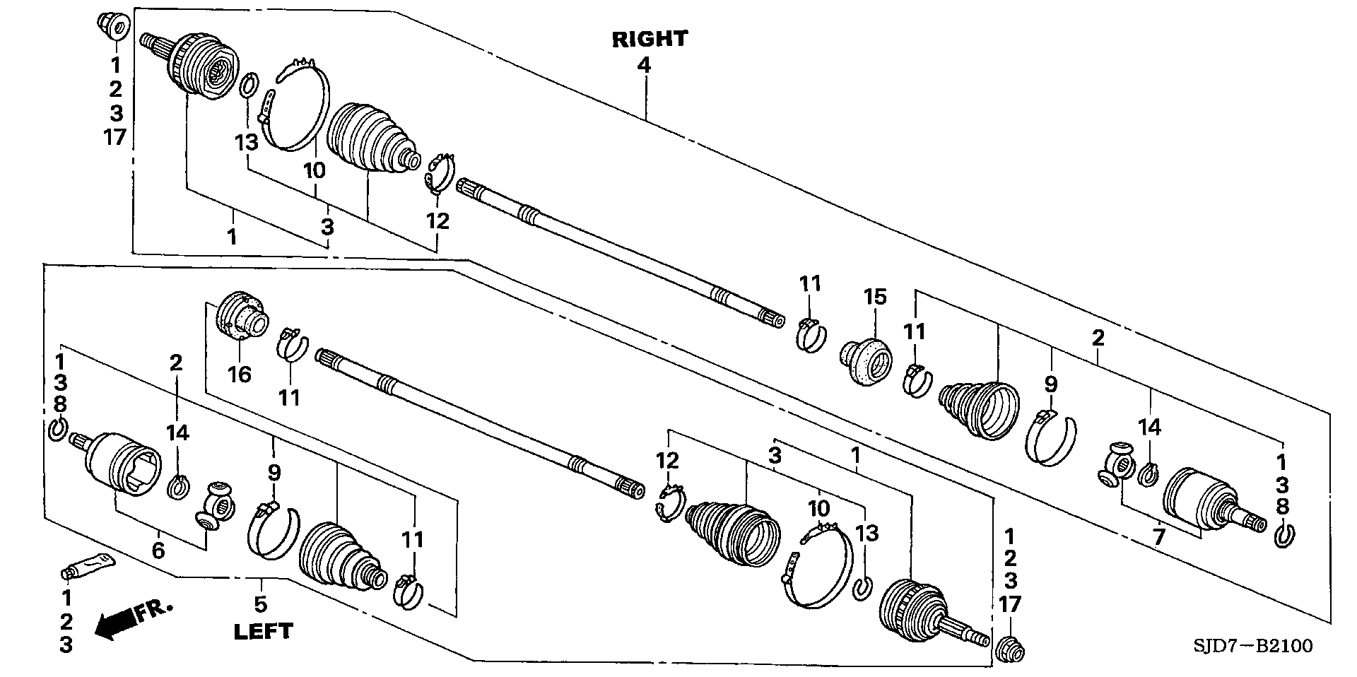 Honda 44014S9A010 - Liigendlaager, veovõll parts5.com