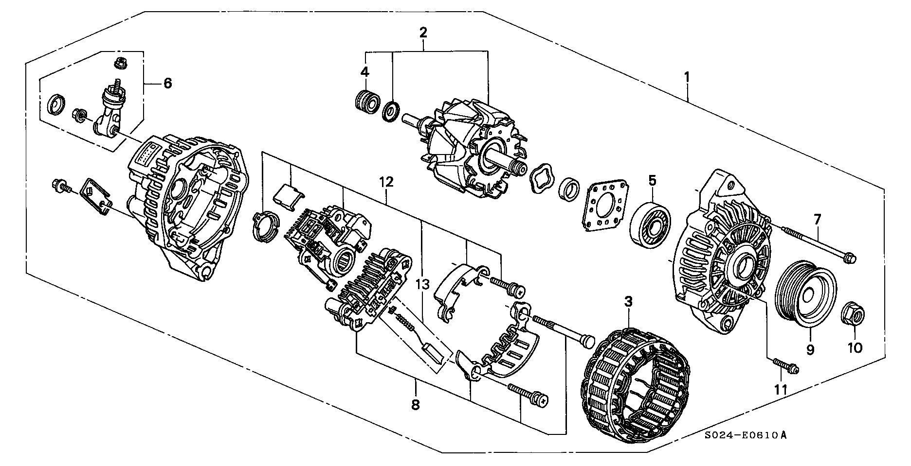 Honda 31 100-P2E-G01 - Generator / Alternator parts5.com