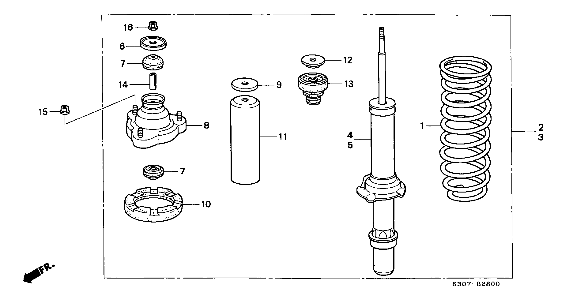 Honda 51687-SM4-014 - Προστατευτικό κάλυμμα / φισούνα, αμορτισέρ parts5.com