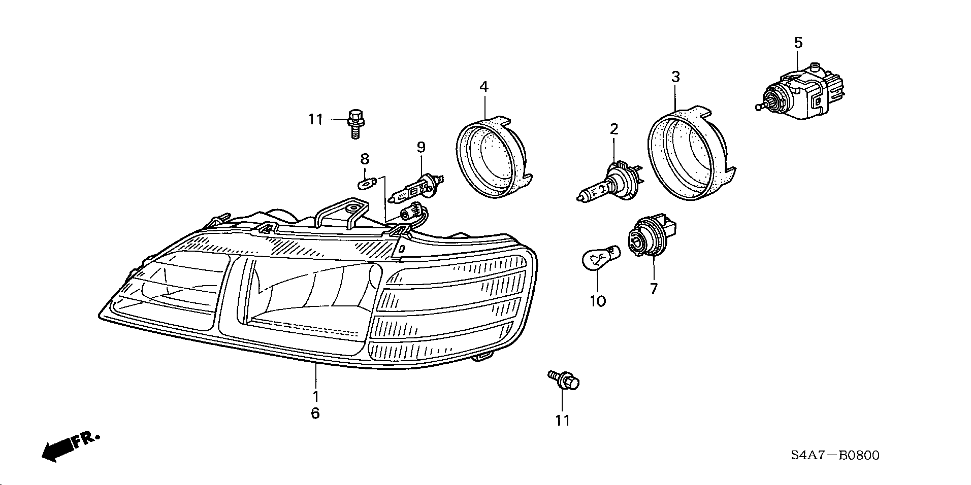 Honda 34351-SN7-G00 - Lámpara incandescente, panel de instrumentos parts5.com