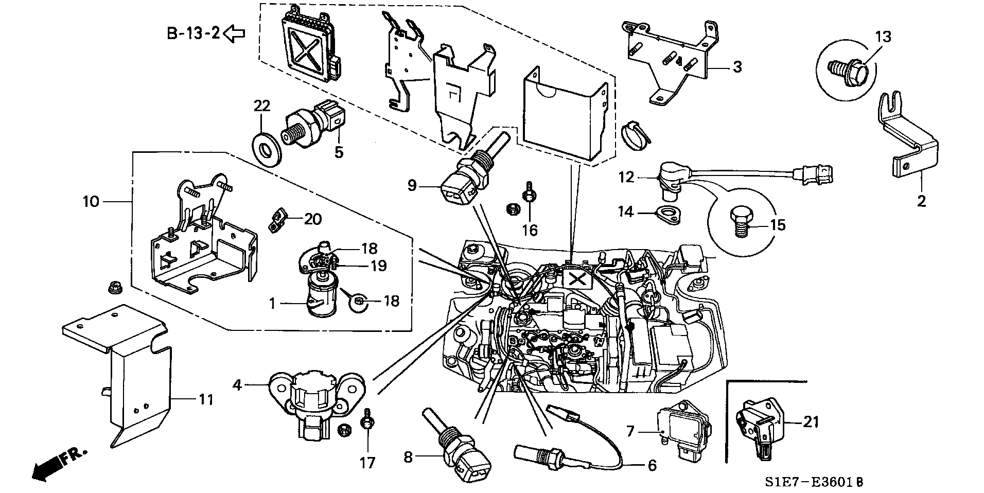 Honda 37870-P5T-G00 - Soğutucu akışkan sıcaklık sensörü parts5.com