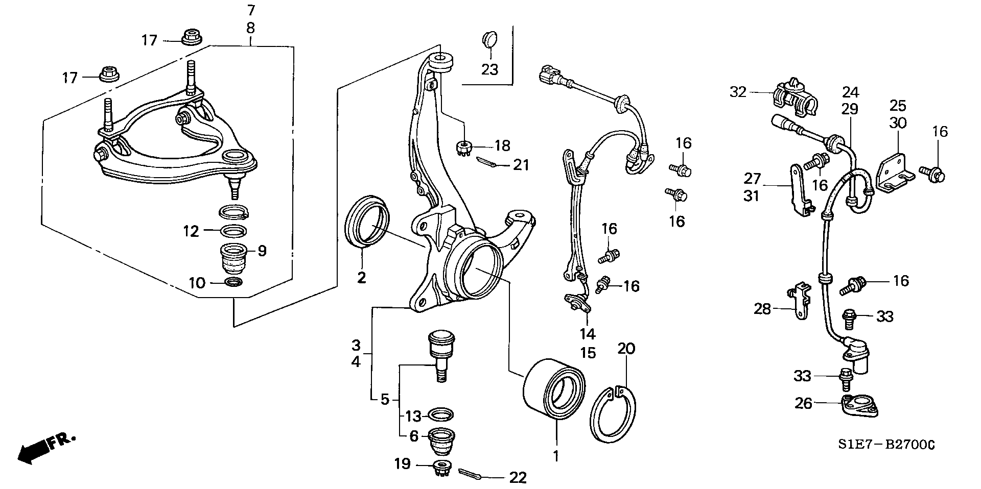 Honda 51220-S74-E00 - Rotule de suspension parts5.com