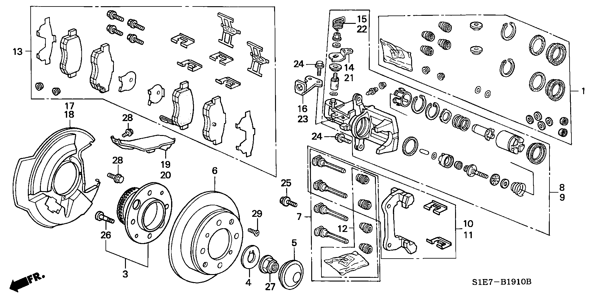 Honda 43022-ST3-E50 - Kit de plaquettes de frein, frein à disque parts5.com