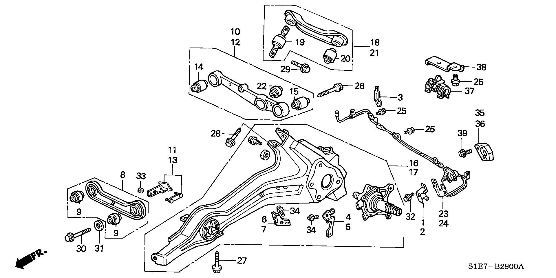 Honda 52343SK3000 - Uložení, řídicí mechanismus parts5.com