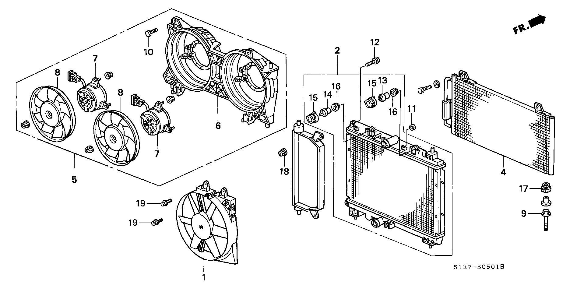 Honda 80110-S74-D00 - Condensador, aire acondicionado parts5.com