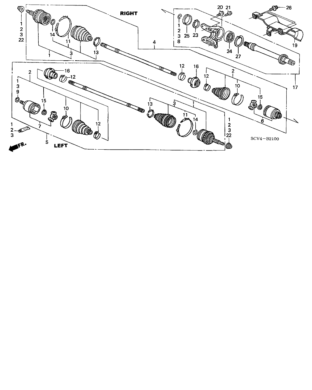 Honda 90305-SD4-003 - Rattalaagrikomplekt parts5.com