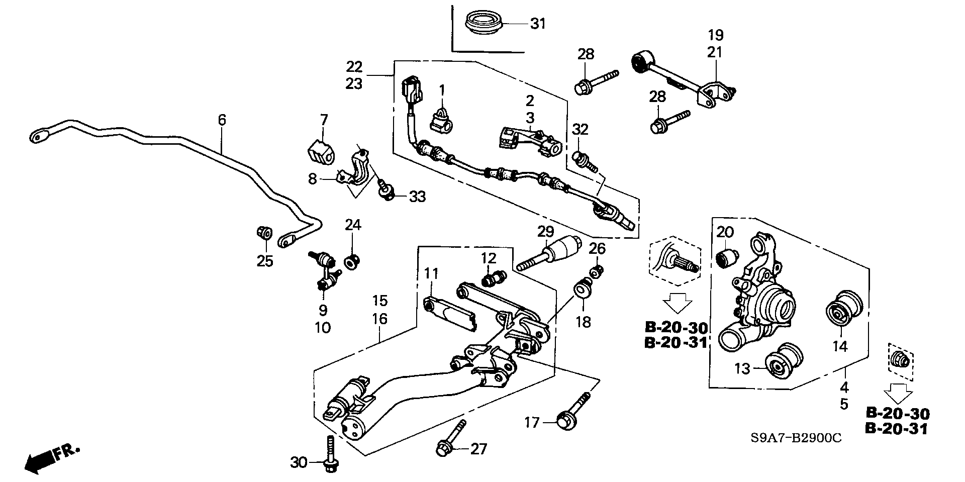 Honda 52400-S9A-981 - Track Control Arm parts5.com