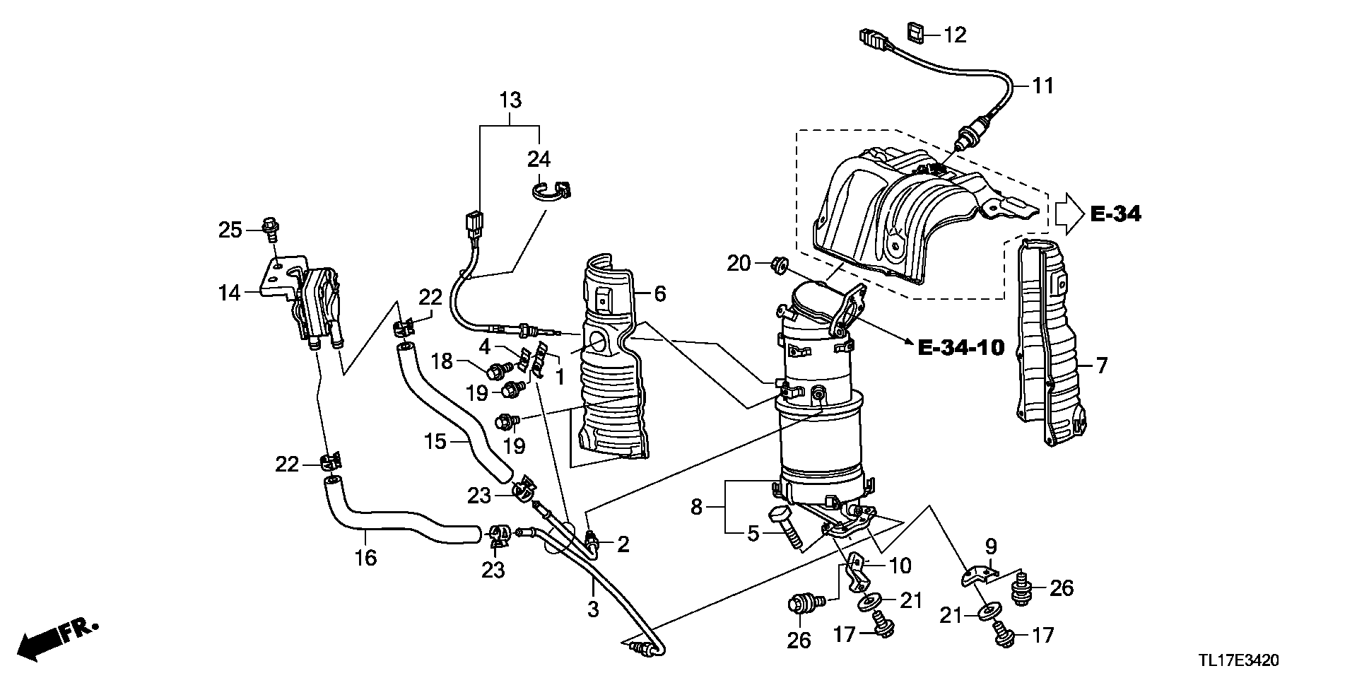 Honda 36531-RL0-G01 - Lambda sonda parts5.com