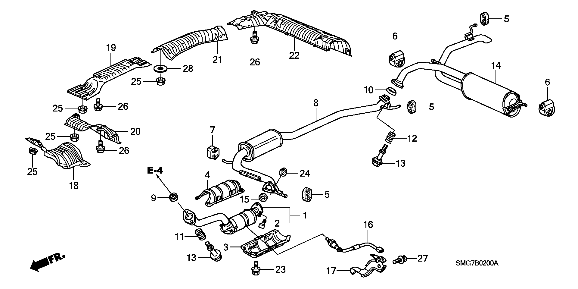 Honda 36532 RSH E01 - Αισθητήρας λάμδα parts5.com