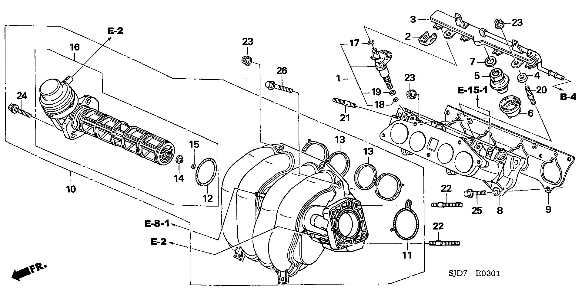 ACURA 17055PNA004 - Uszczelka, kolektor dolotowy parts5.com