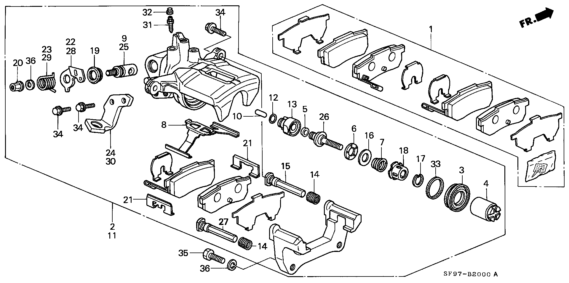 Honda 43022-SF1-S01 - Jarrupala, levyjarru parts5.com