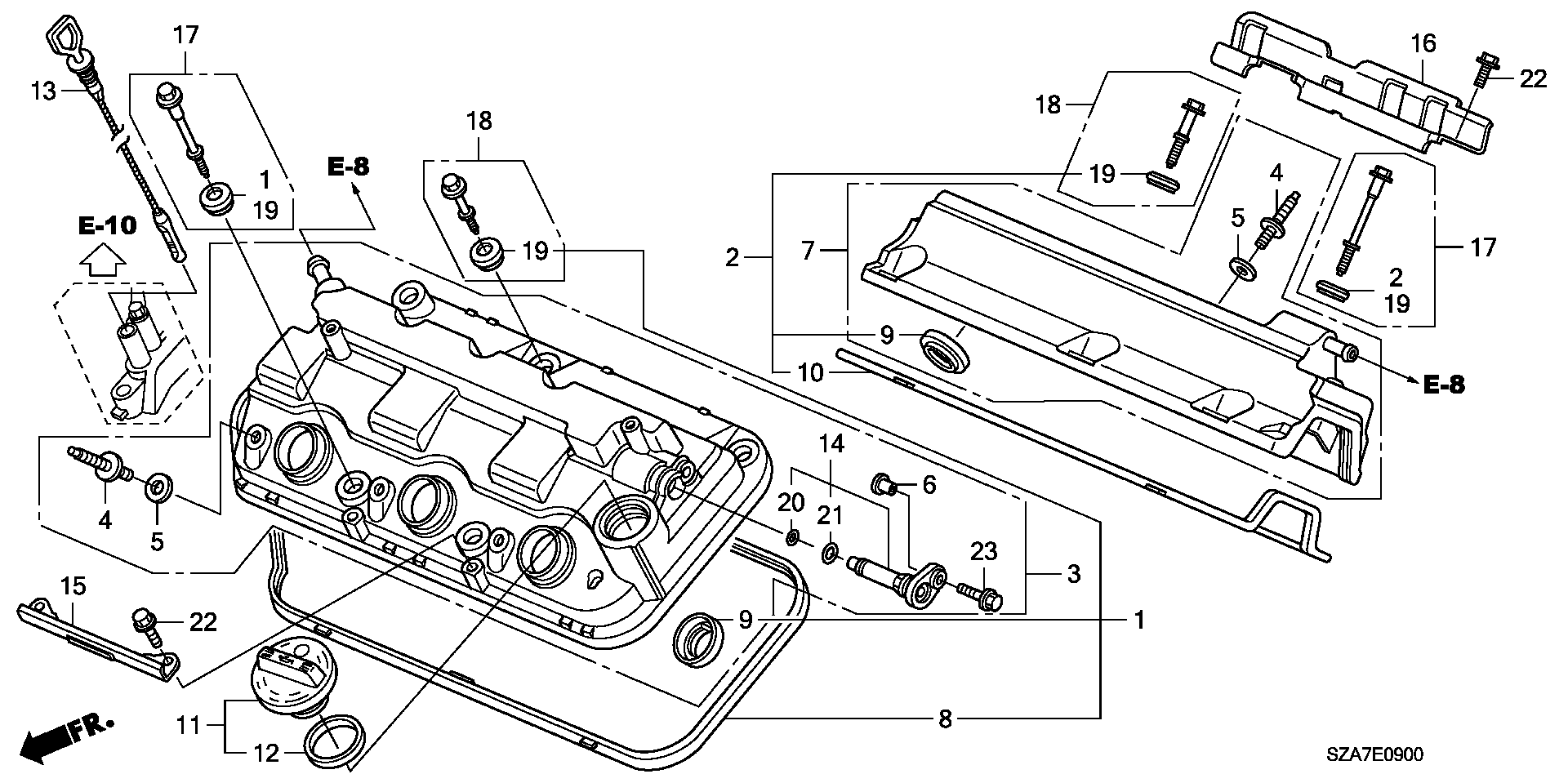 Honda 12341R70A00 - Bujii parts5.com