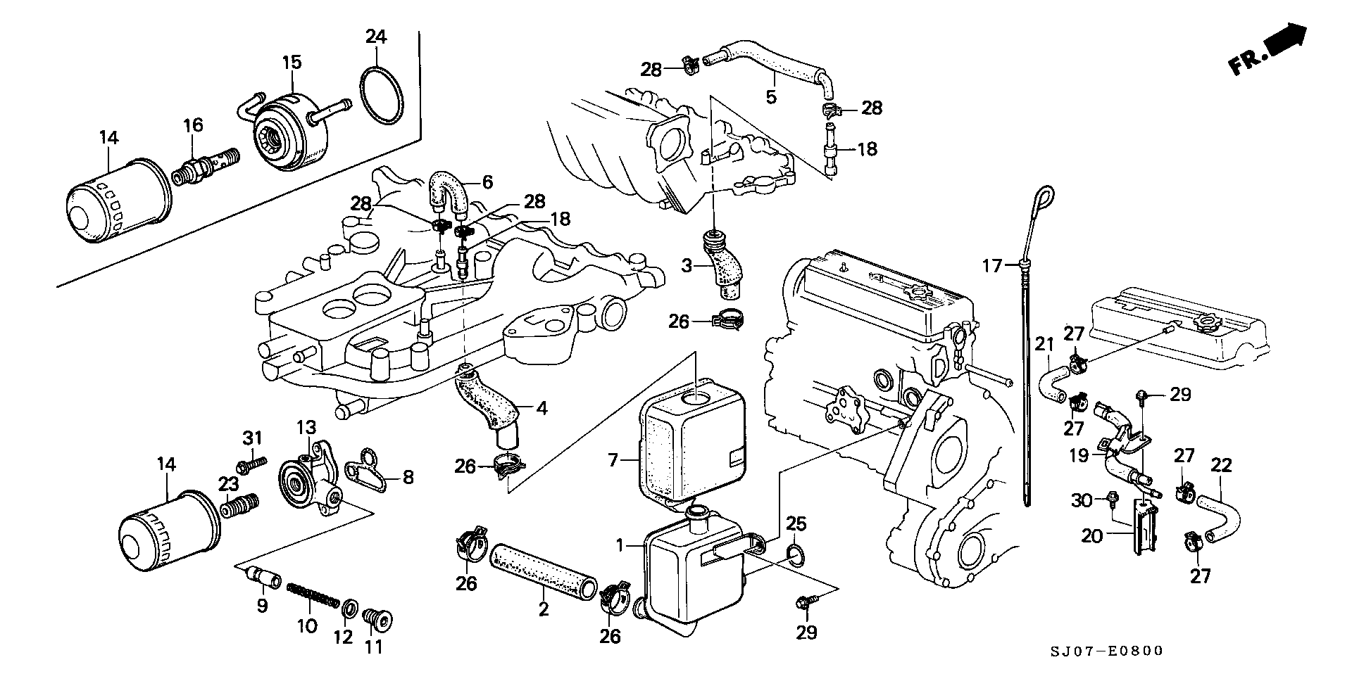 Honda 15400-PH1-004 - Öljynsuodatin parts5.com