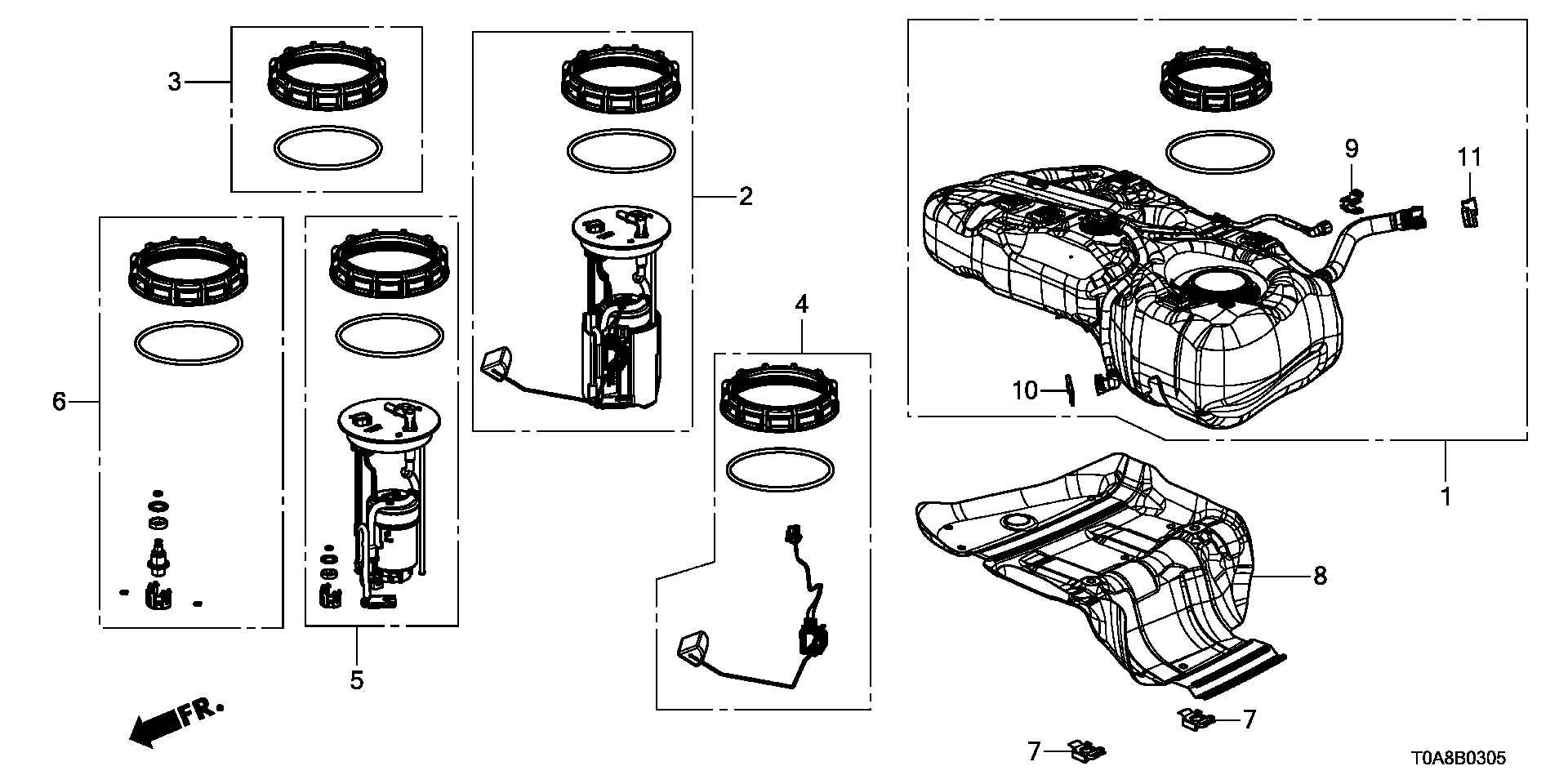 HONDA (DONGFENG) 17048-T0A-000 - Φίλτρο καυσίμου parts5.com