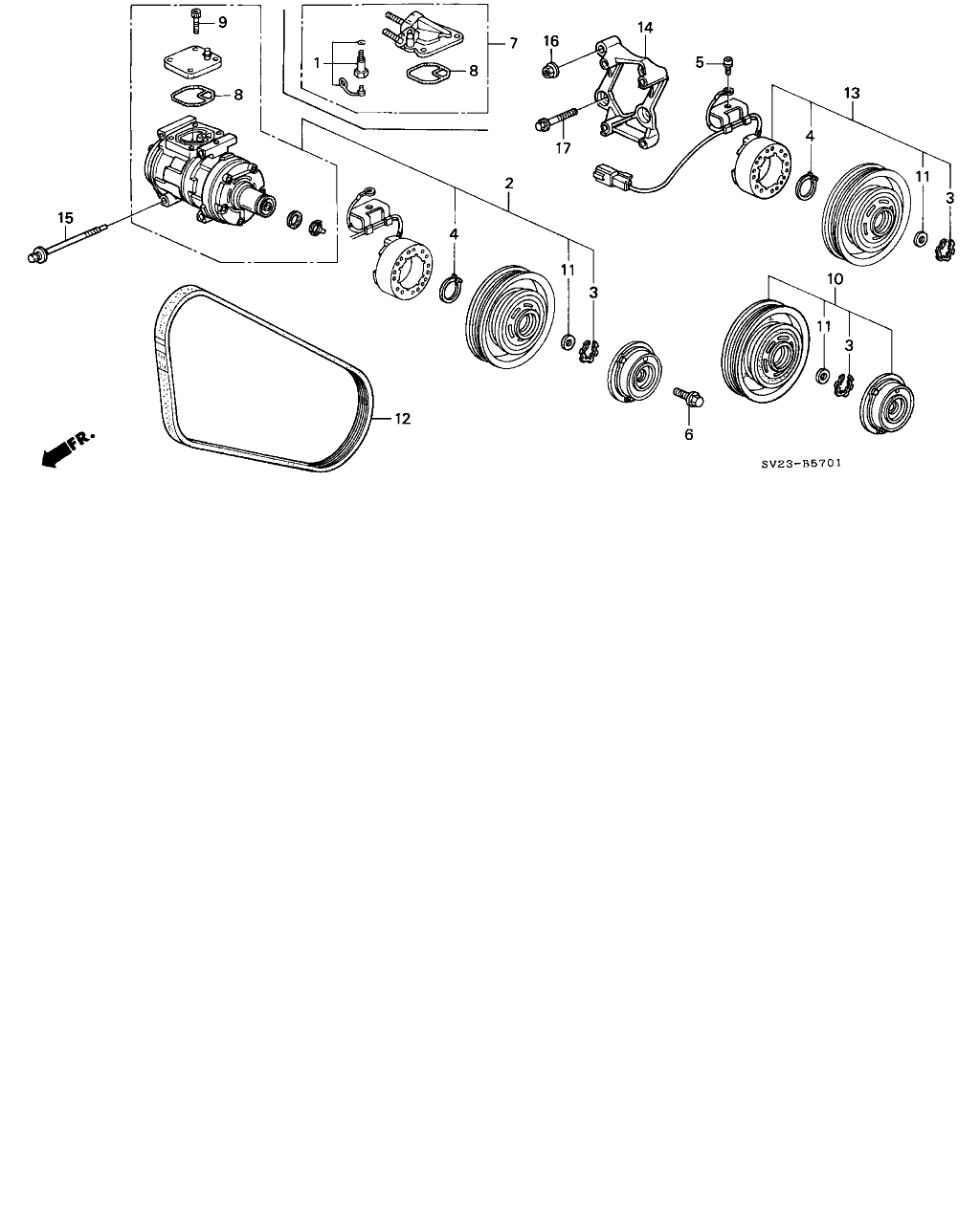 Honda 38920-P0A-J02 - V-Ribbed Belt parts5.com