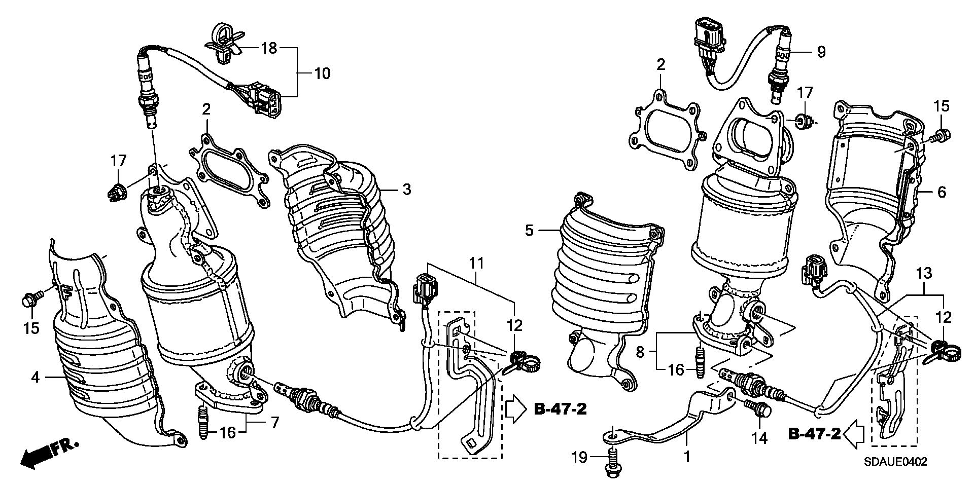 Honda 36532-RKB-004 - Lambdaszonda parts5.com