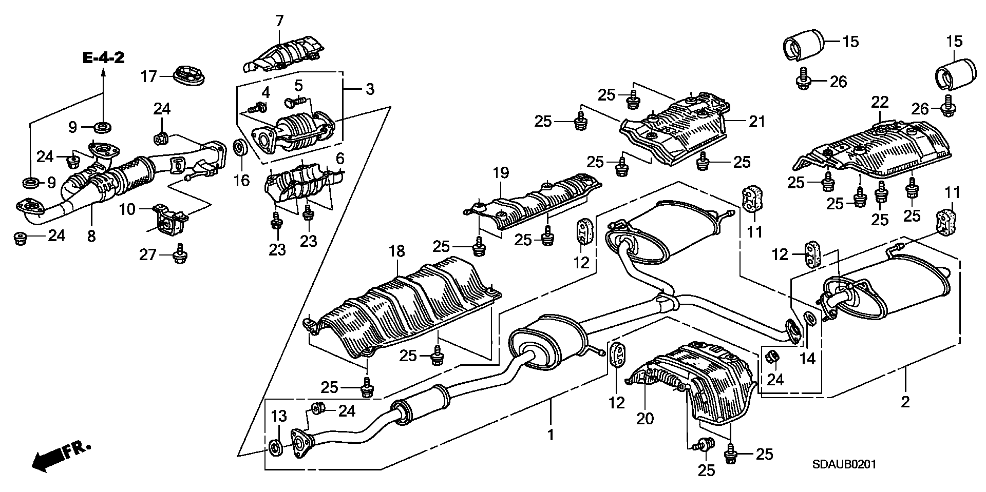 Honda 18212-SA7-003 - Conta, egzoz borusu parts5.com